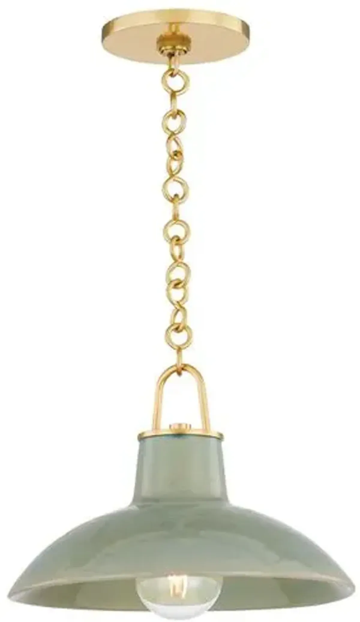 Myrren Ceramic Pendant - Green