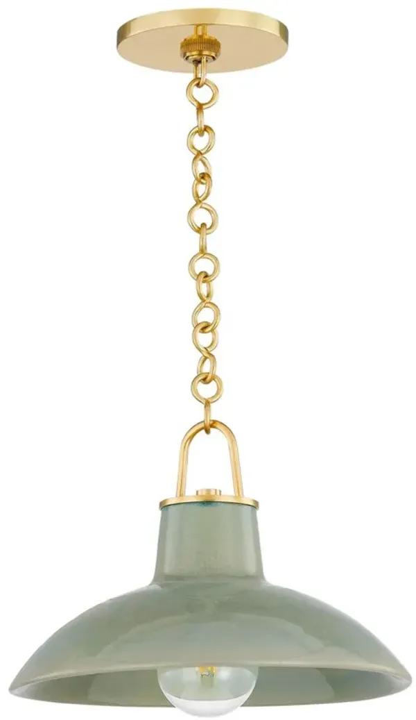 Myrren Ceramic Pendant - Green