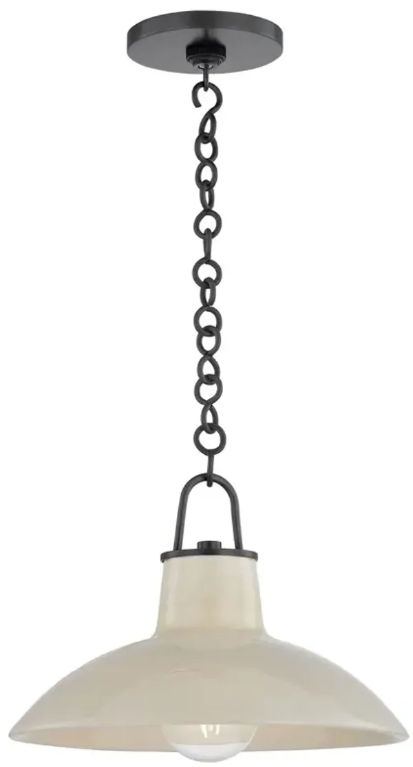 Myrren Ceramic Pendant - Ivory