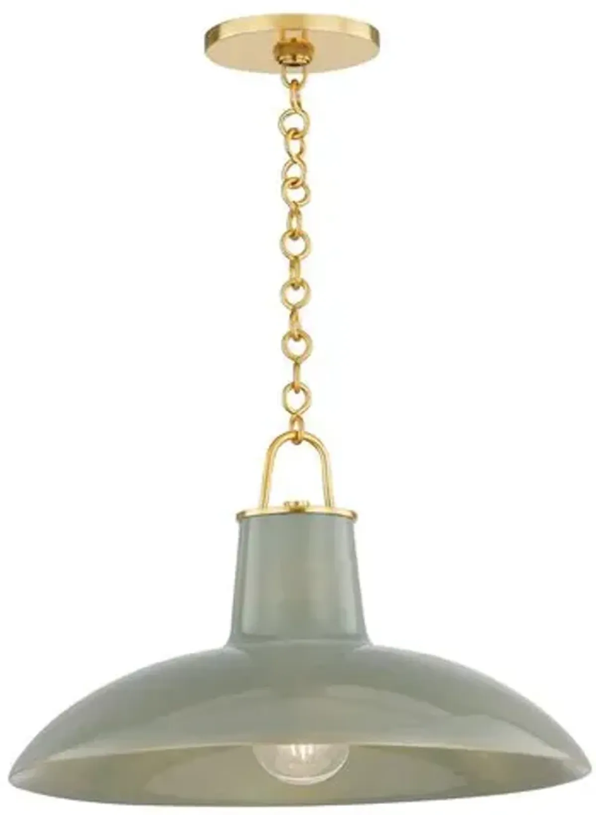 Myrren Ceramic Pendant - Green