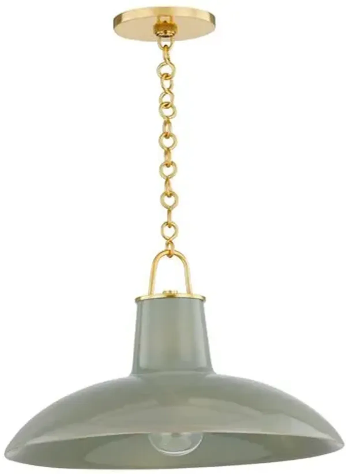 Myrren Ceramic Pendant - Green