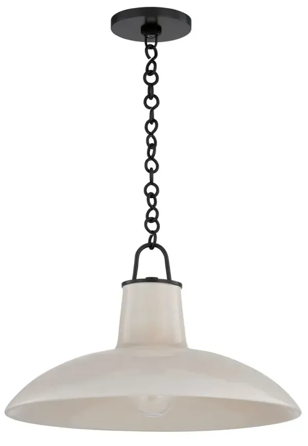 Myrren Ceramic Pendant - Ivory