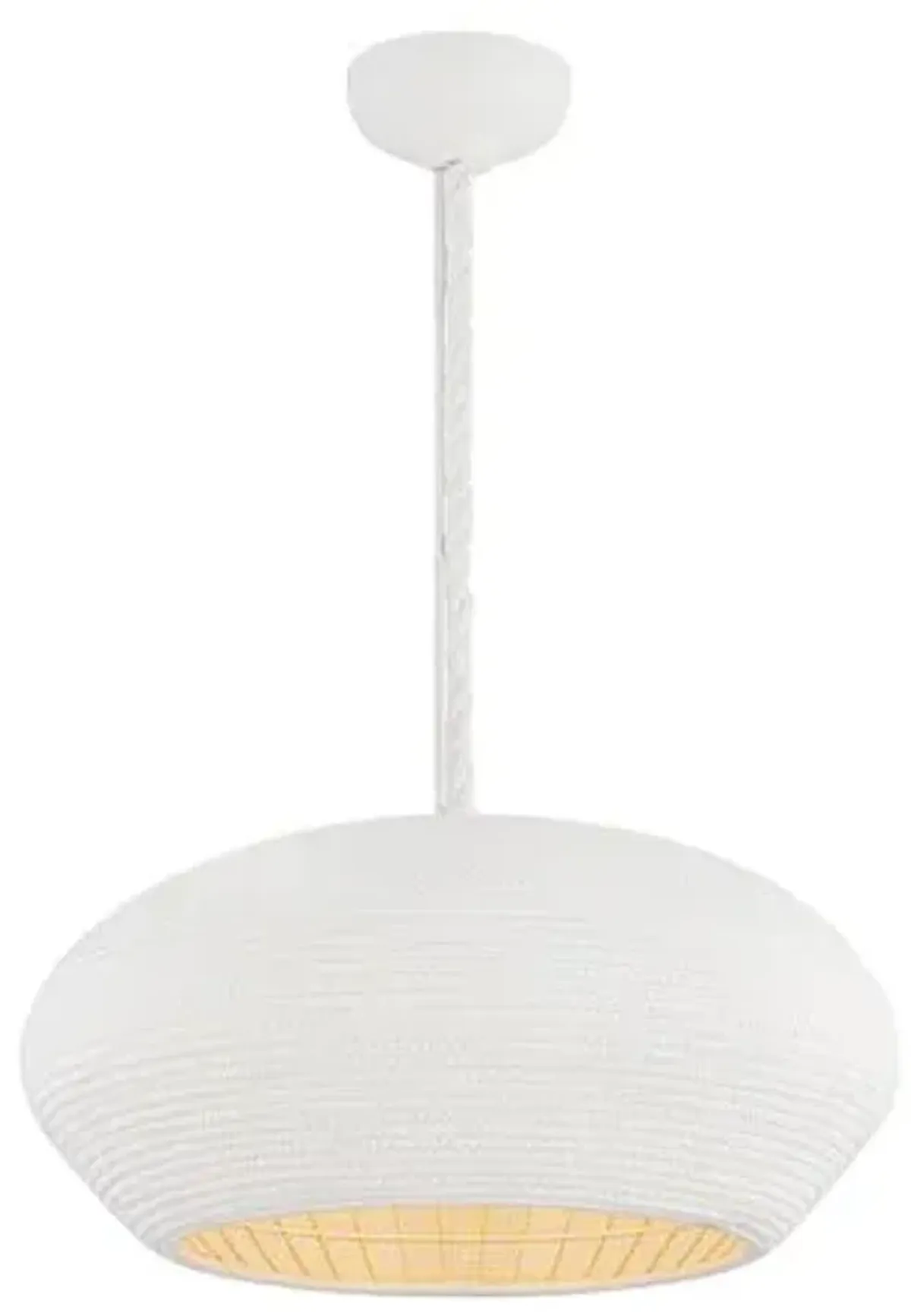 Liron Pendant - Gesso White - Handcrafted
