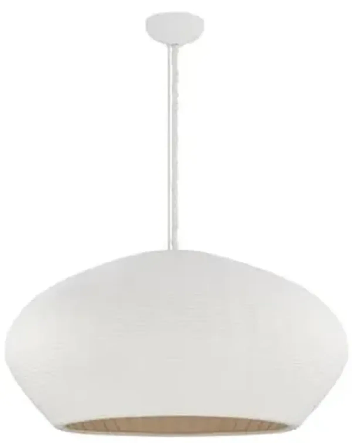 Ferndale Pendant - Gesso White - Handcrafted