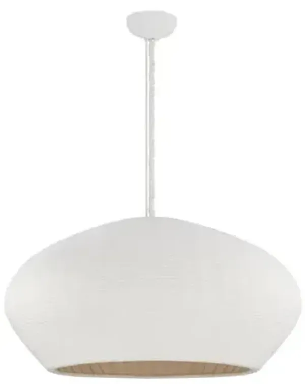 Liron Pendant - Gesso White - Handcrafted