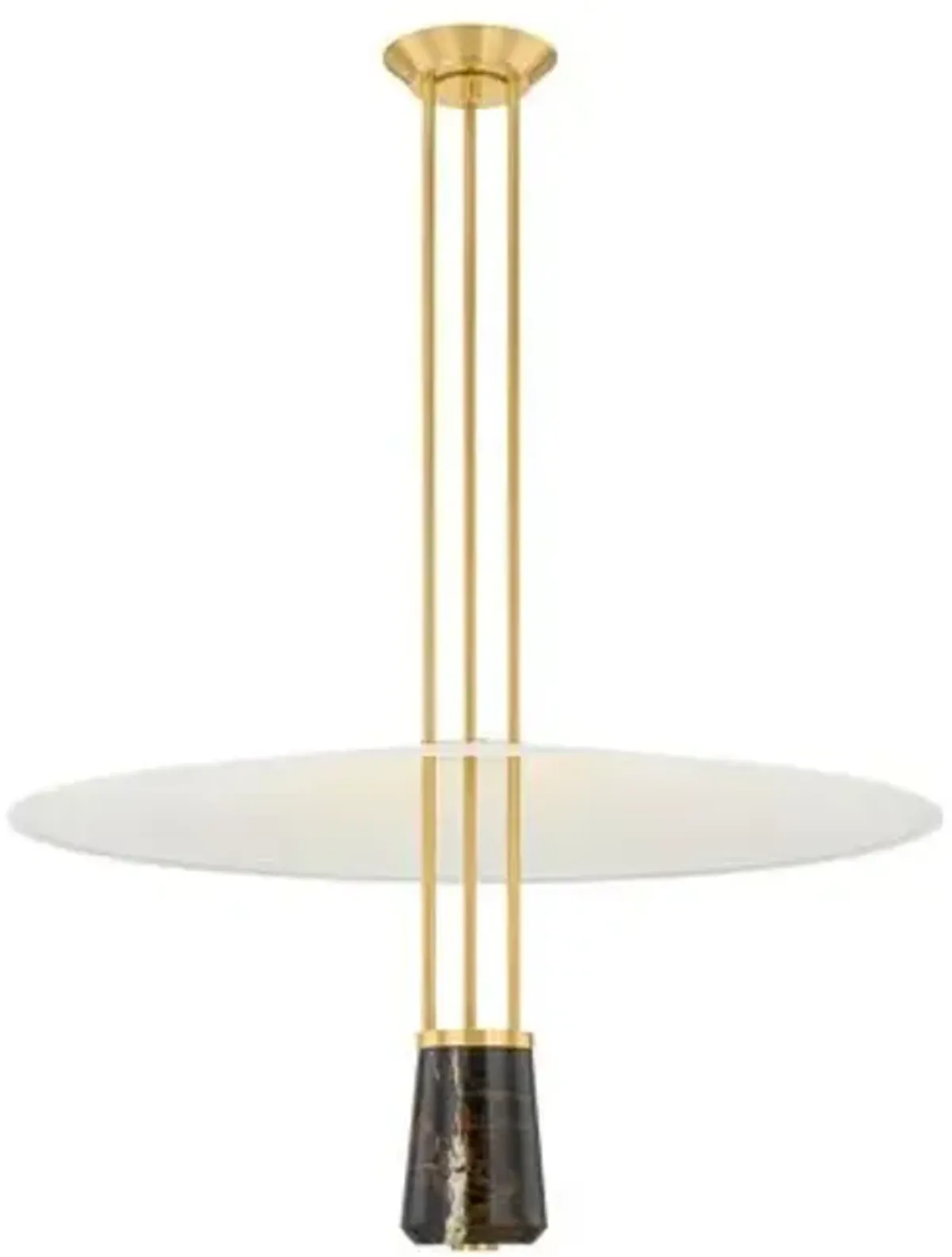 Vienne Pendant - Aged Brass/Soft White