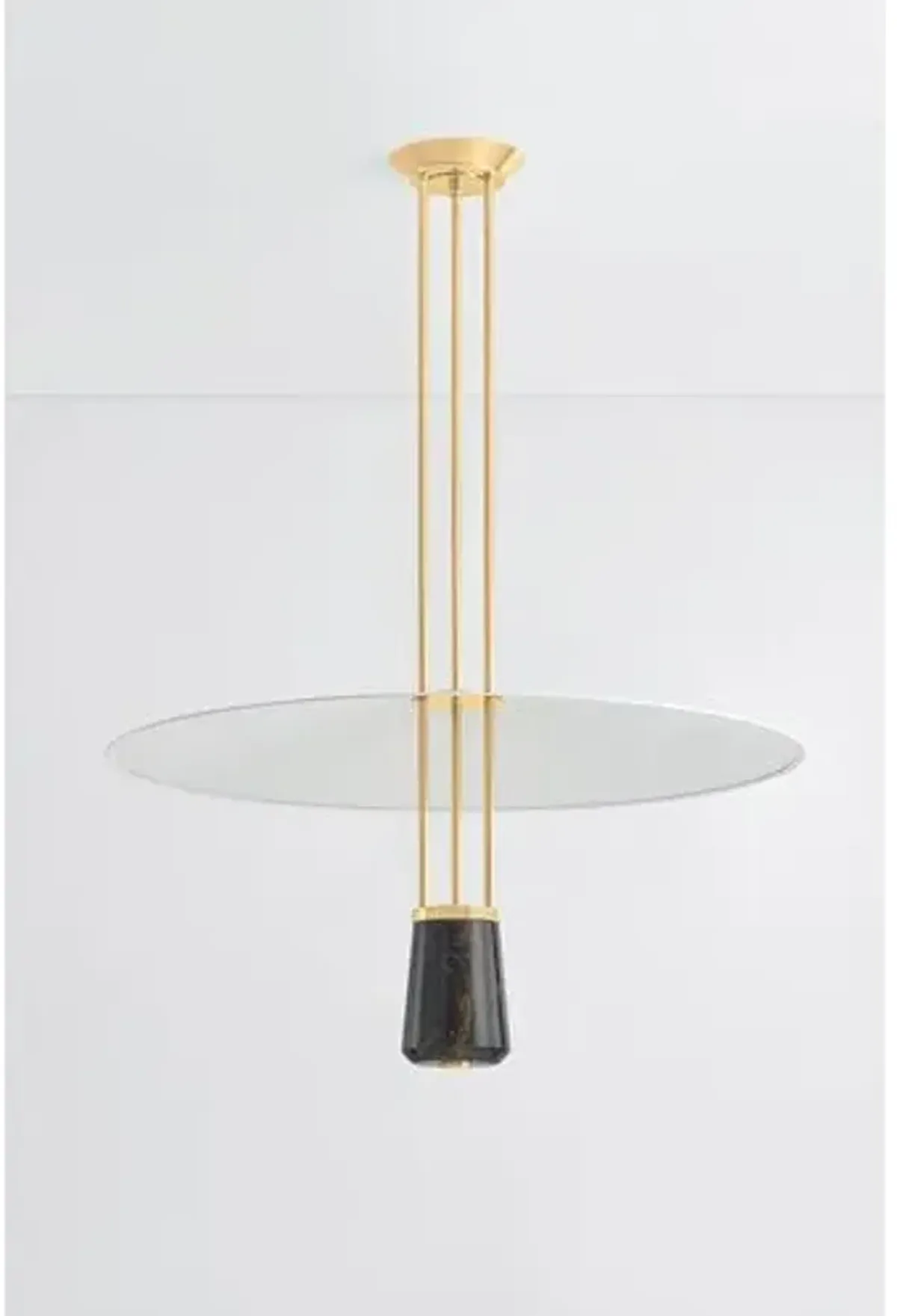 Vienne Pendant - Aged Brass/Soft White