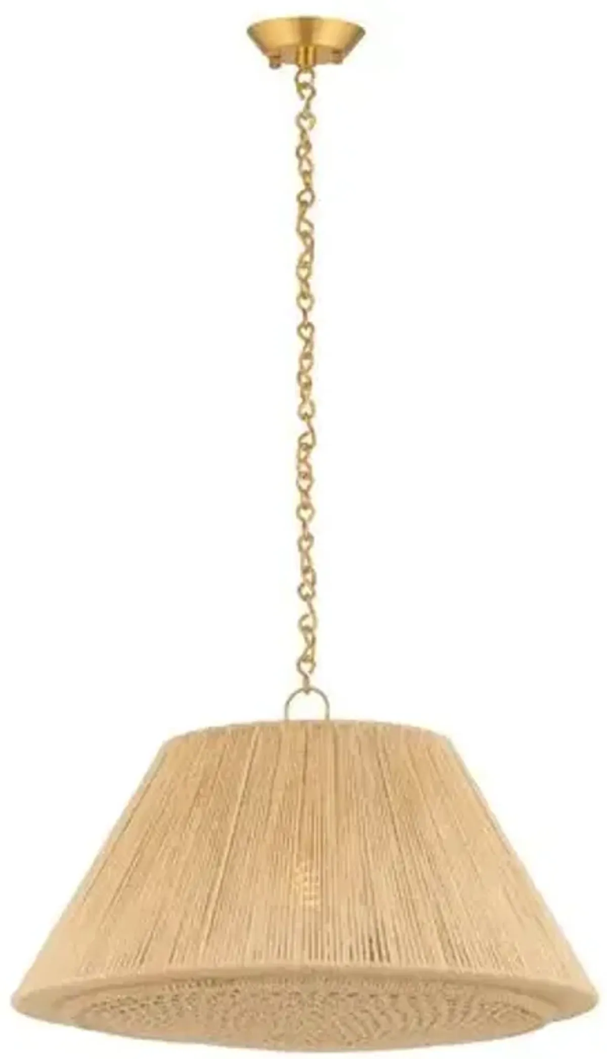 Eren Pendant - Aged Brass - Brown