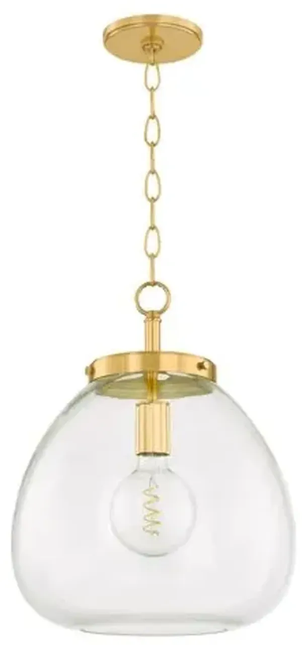 Kymir Glass Pendant - Clear