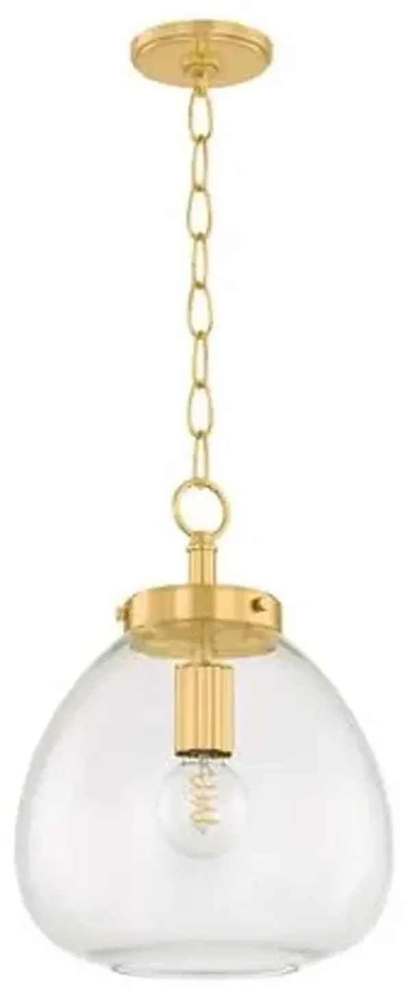 Kymir Glass Pendant - Clear