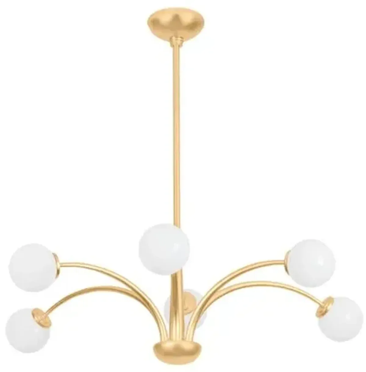 Orinda Chandelier - Vintage Gold Leaf/Seeded Opal - Troy Lighting