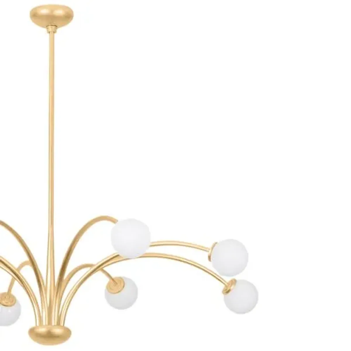 Orinda Chandelier - Vintage Gold Leaf/Seeded Opal - Troy Lighting