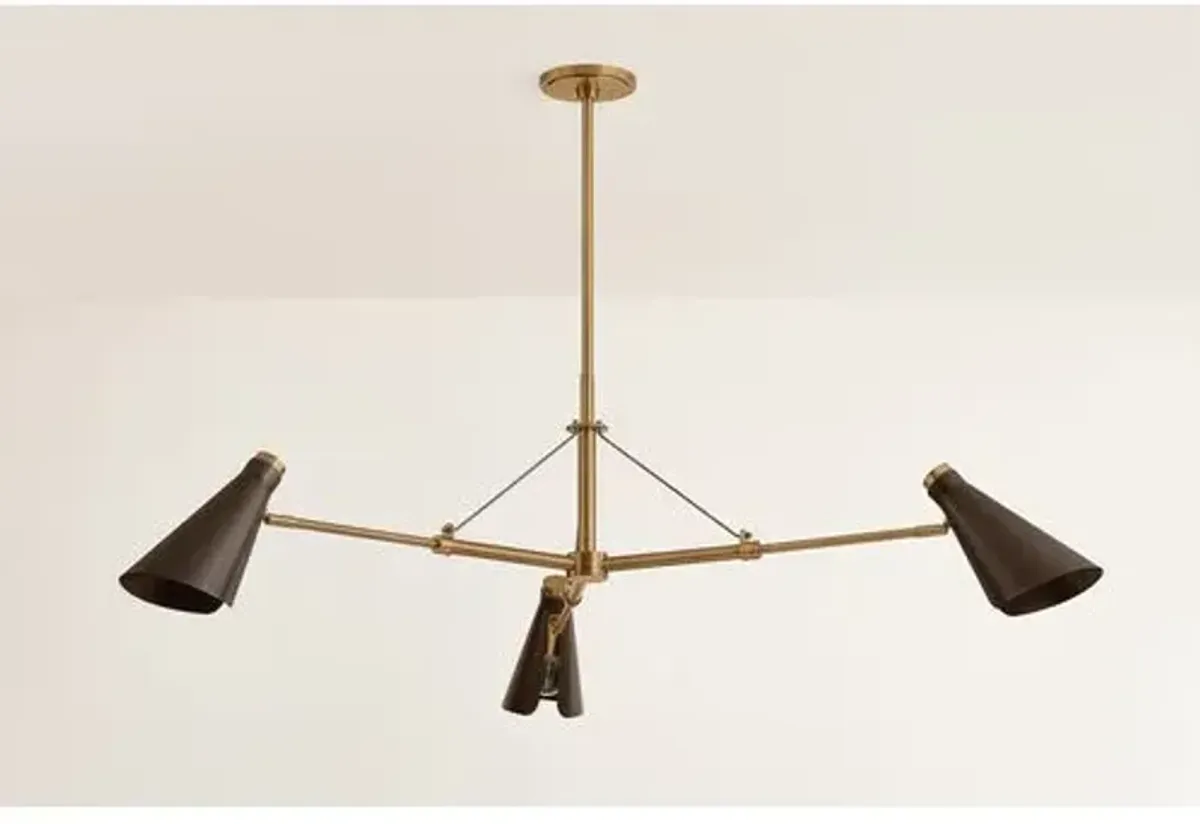 Andersen Chandelier - Patina Brass/Bronze - Troy Lighting - Brown
