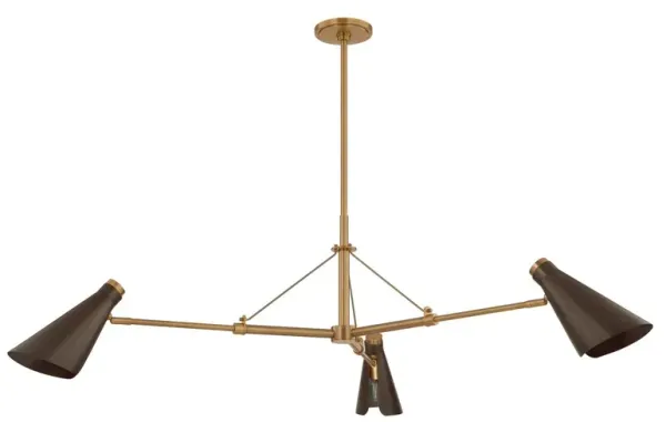 Andersen Chandelier - Patina Brass/Bronze - Troy Lighting - Brown