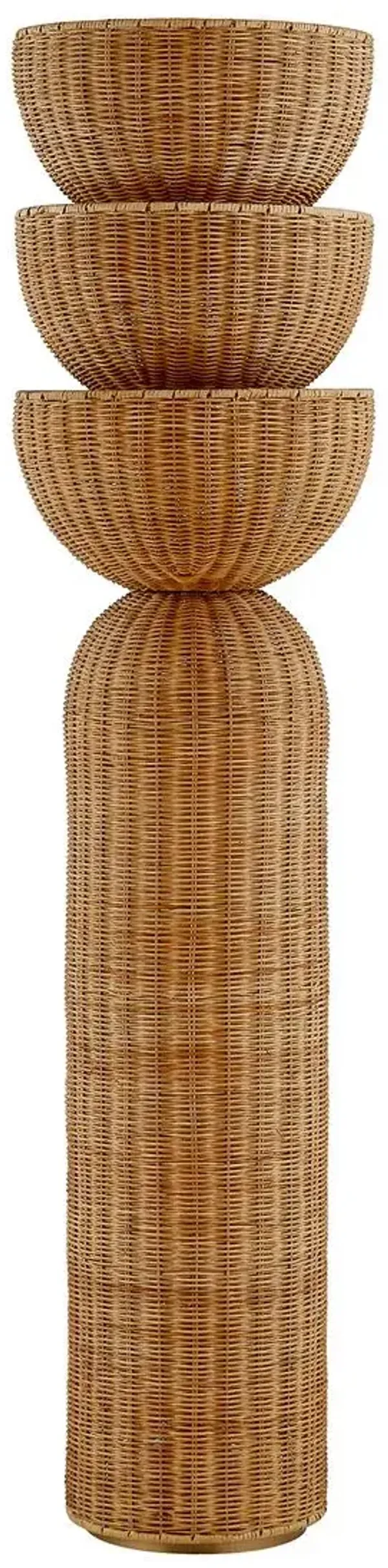 Rian Floor Lamp - Light Natural Wicker - Troy Lighting