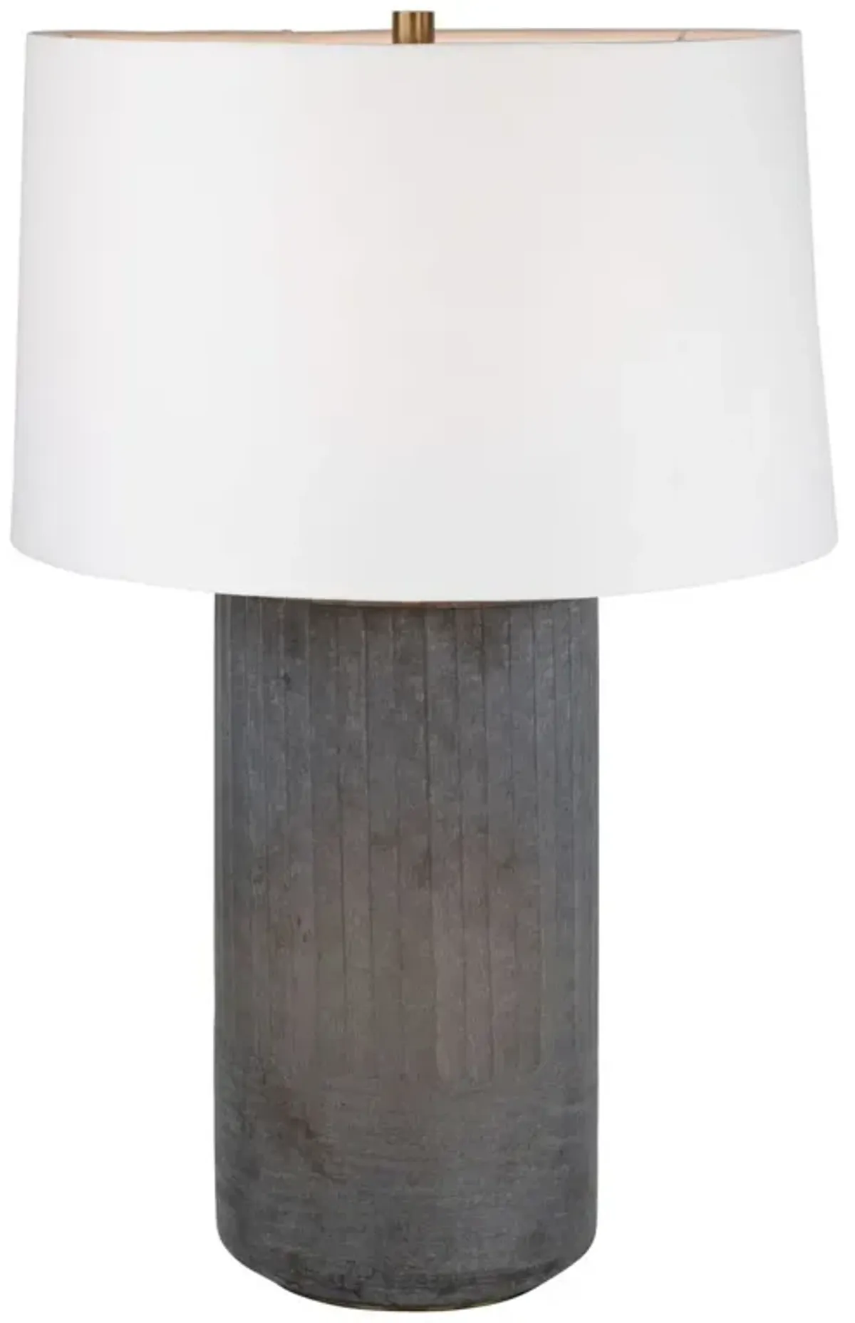 Greyson Table Lamp - Patina Brass/Off White Linen - Troy Lighting