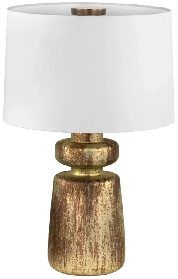 Terron Table Lamp - Patina Brass/White Linen - Troy Lighting