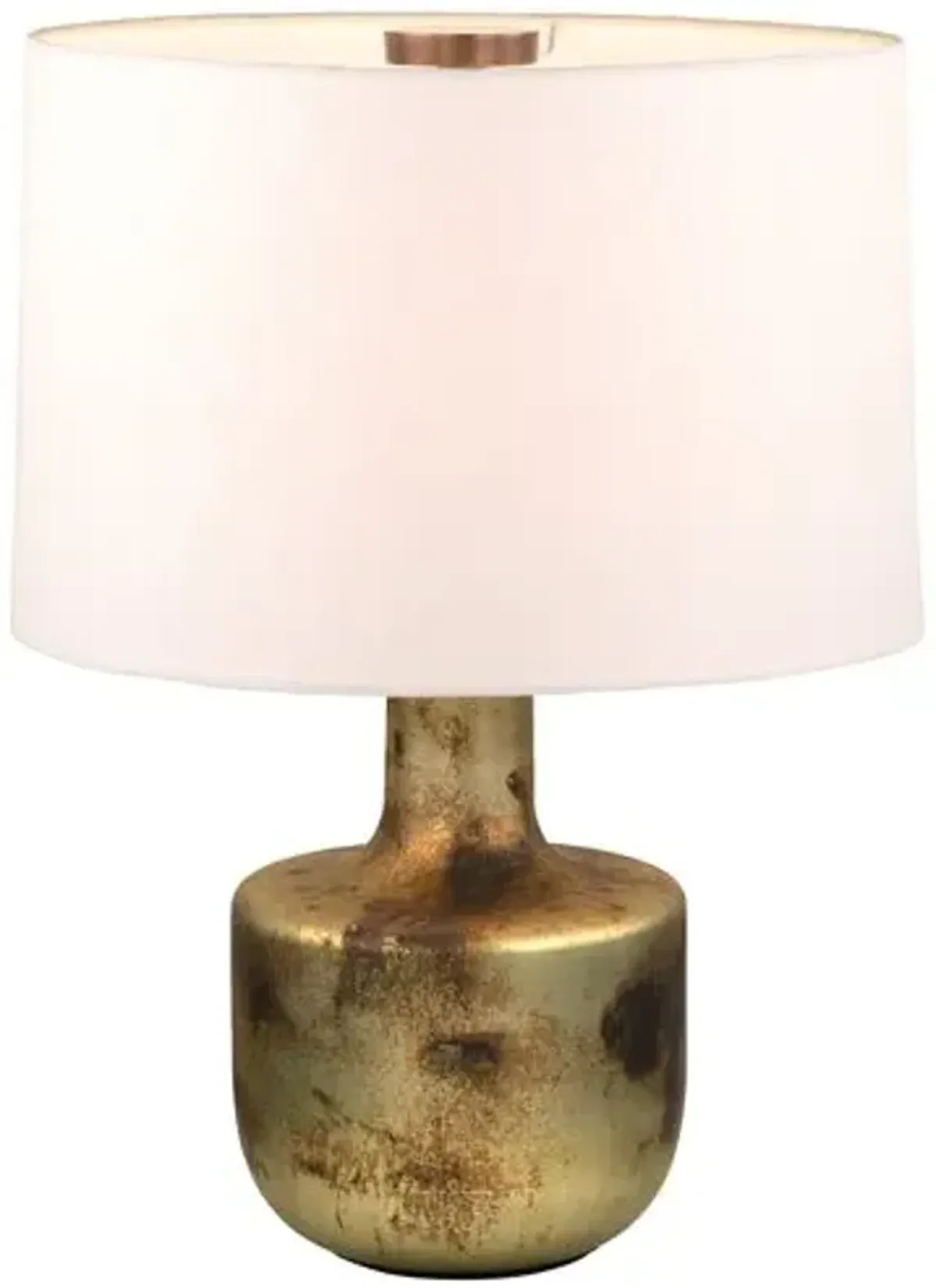 Terron Table Lamp - Patina Brass/White Linen - Troy Lighting