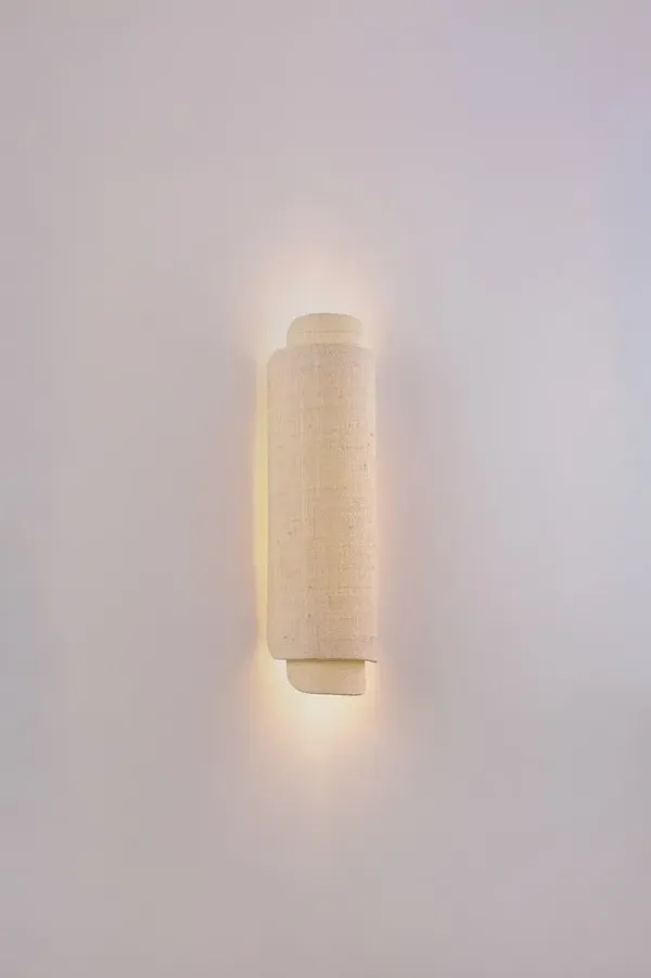Seldon Wall Sconce - Natural Saguran Weave - Troy Lighting - Gold