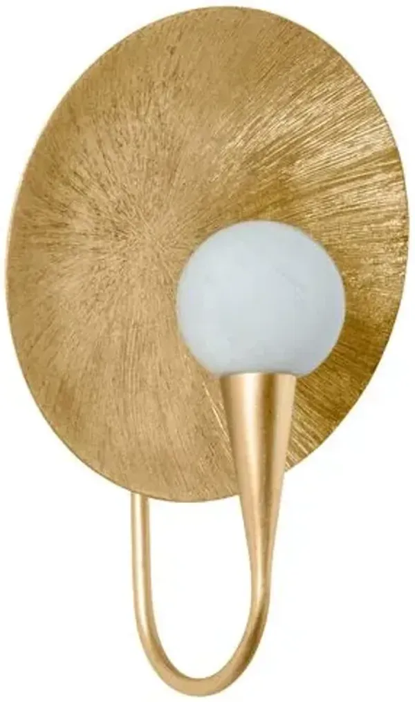 Ahmad Wall Sconce - Vintage Gold Leaf/Cloud - Troy Lighting