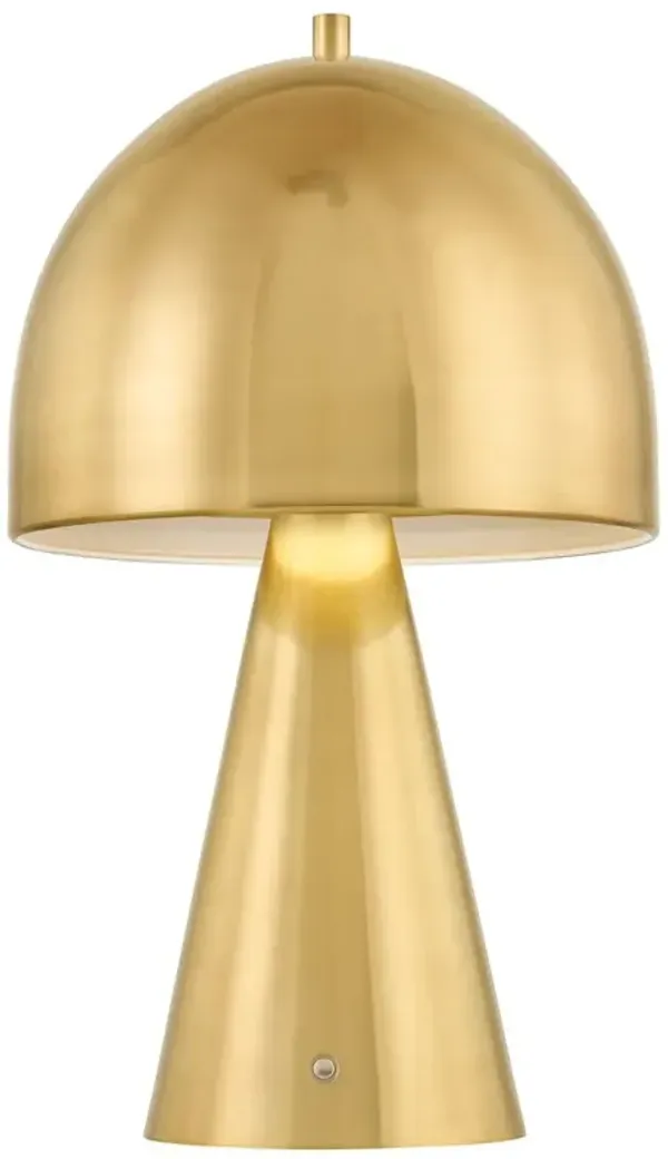 Avenel Rechargeable Dome Table Lamp - Gold
