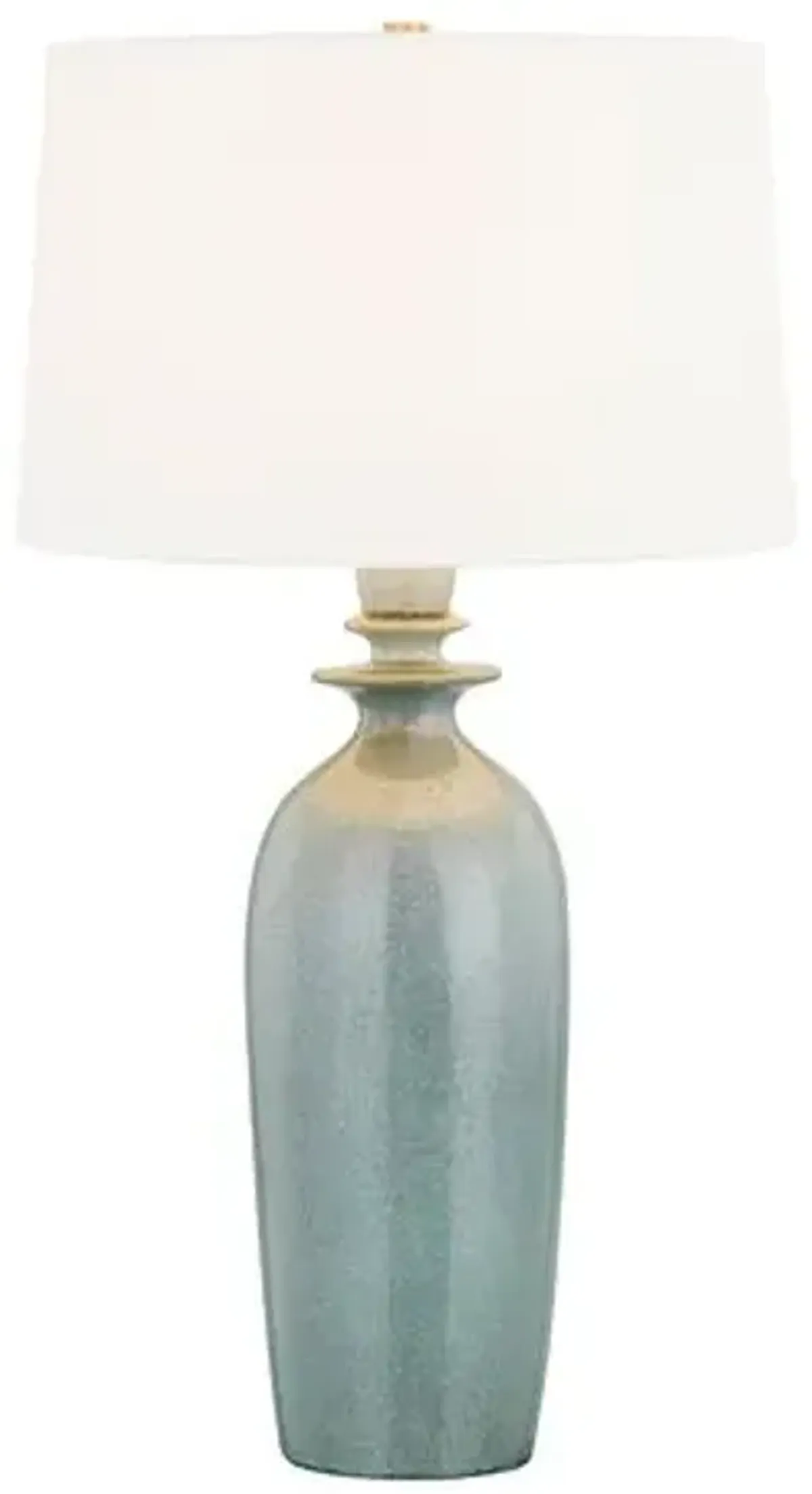 Trinelle Ceramic Table Lamp - Reactive Palladian/White