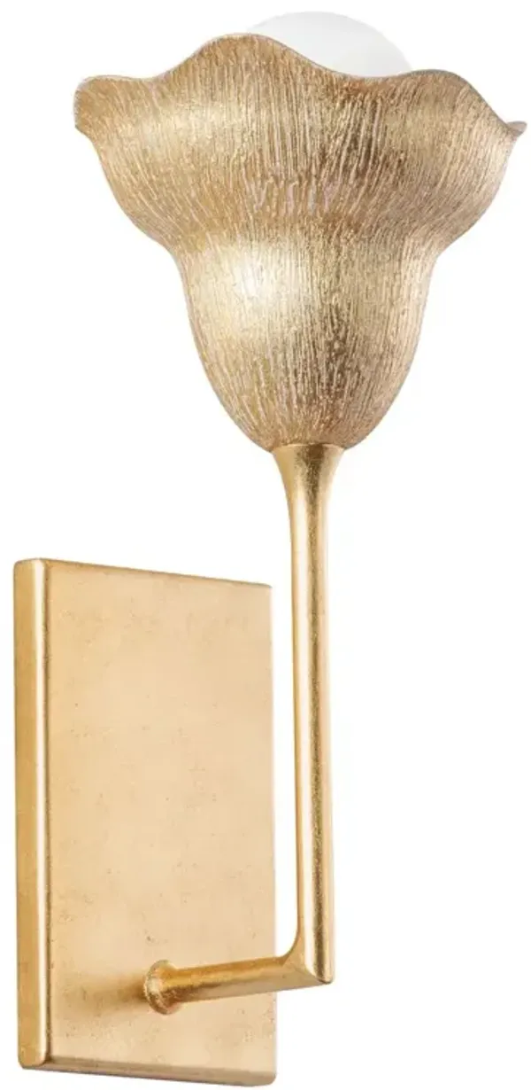 Nemea Floral Wall Sconce - Gold