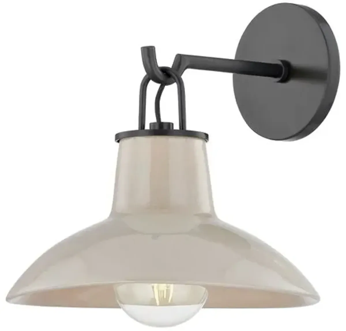 Myrren Ceramic Wall Sconce - Ivory