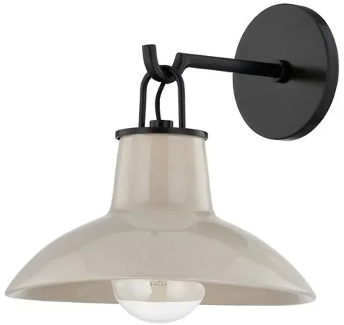 Myrren Ceramic Wall Sconce - Ivory