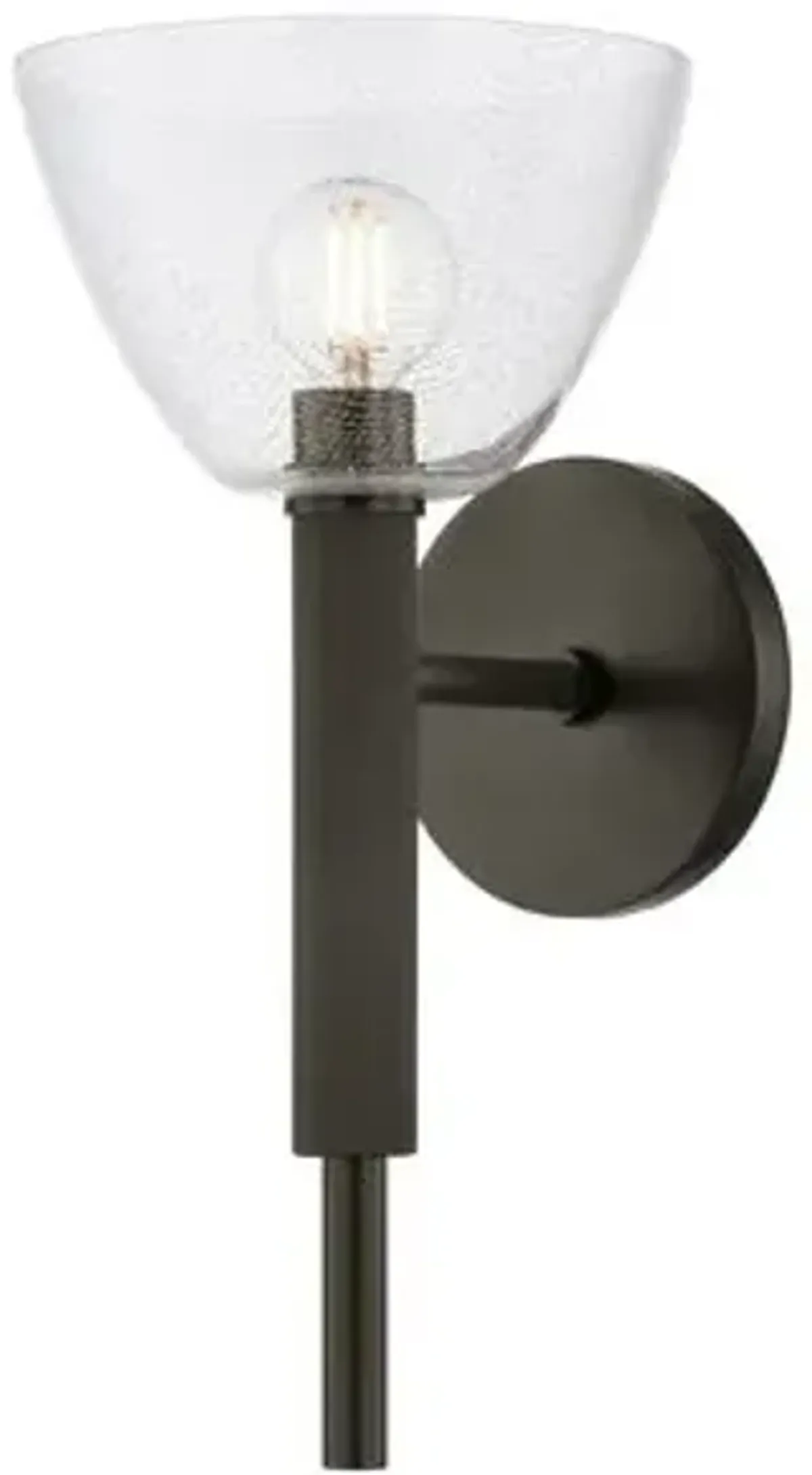 Halsten Wall Sconce - True Bronze/Silver Mesh