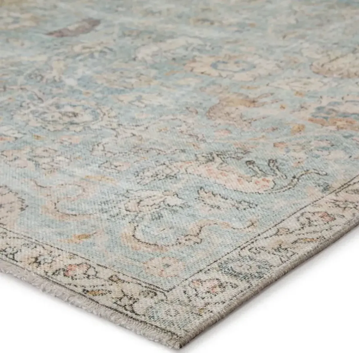 Stag Vintage Rug, Blue/Green