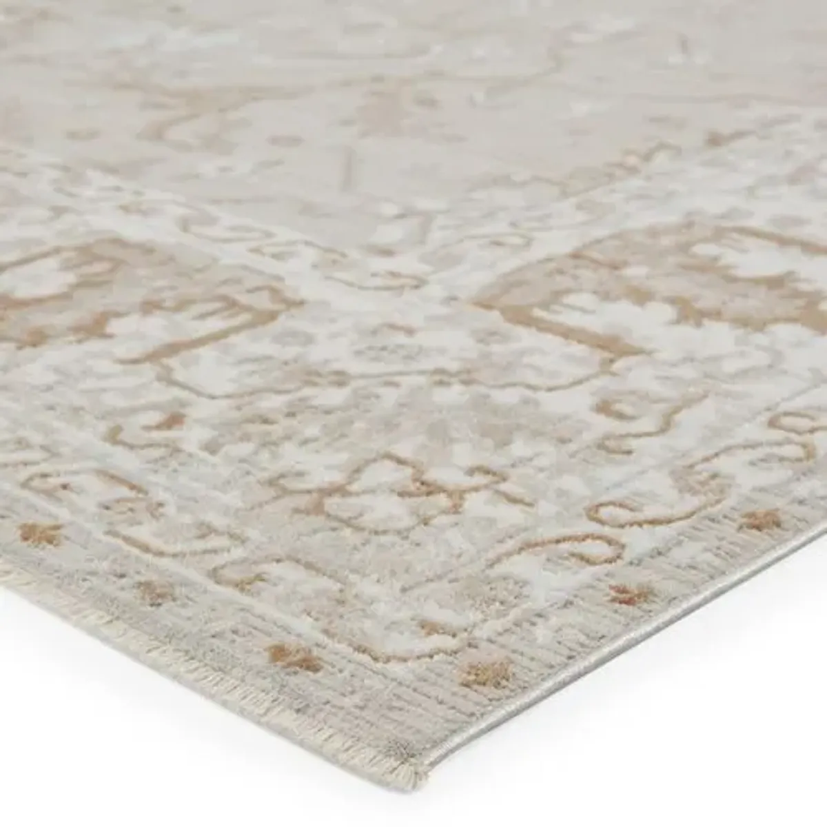 Blaze Vintage Rug,Light Gray - Light Gray - Hand Knotted