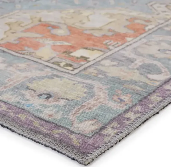 Kate Lester by Zenora Medallion Rug, Sky Blue