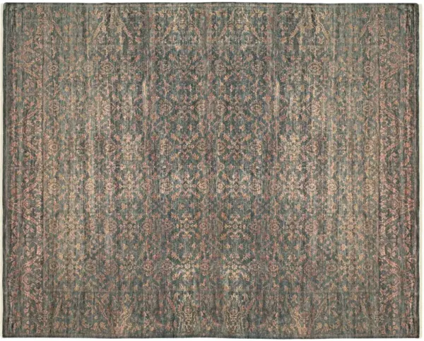 Tesoro I Damask Rug, Gray/Tan