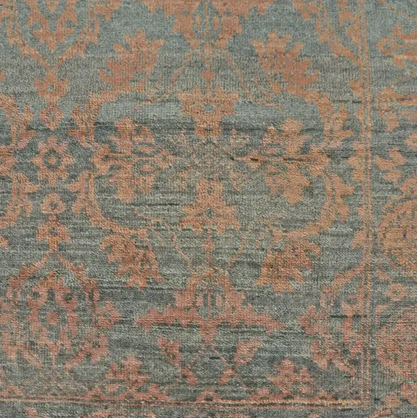 Tesoro I Damask Rug, Gray/Tan