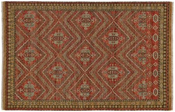 Namche Argyle Rug, Gold/Blue