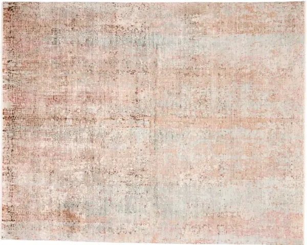 Eros Distressed 2' x 3' Rug, Pink/Blue