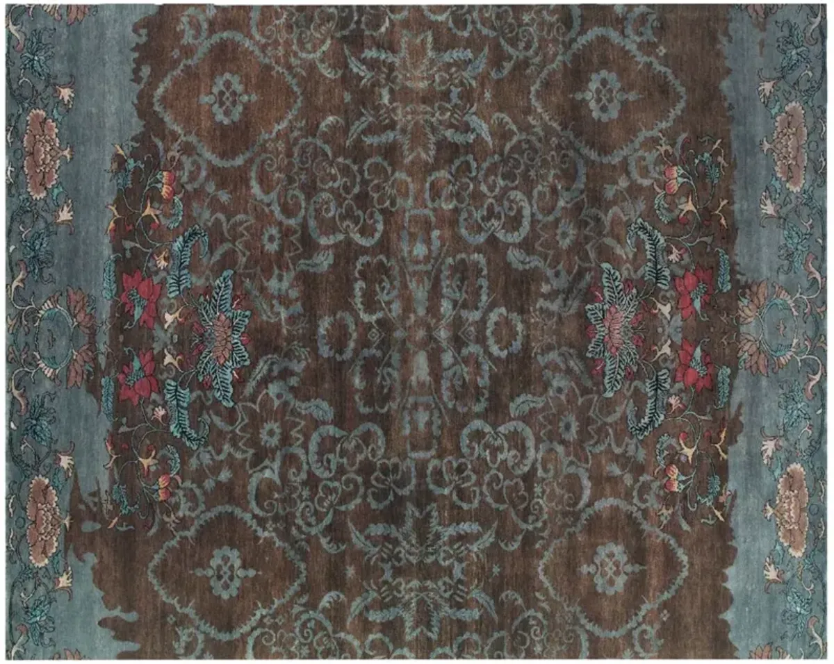 Vivendi Paisley Rug, Brown/Blue