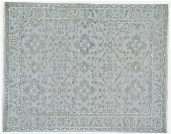 Zenas Oriental Rug, Gray/Blue