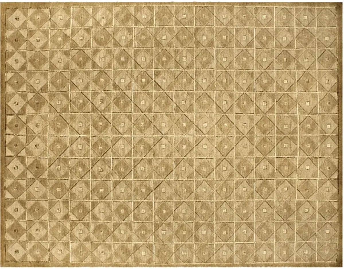 Chadwick Diamond 5'6" x 8'6" Rug, Tan/Taupe