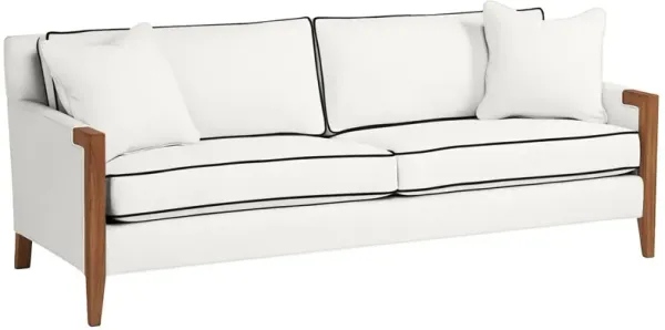 Grenada Outdoor Upholstered Sofa, Inside Out Linen w/ Contrast Welt