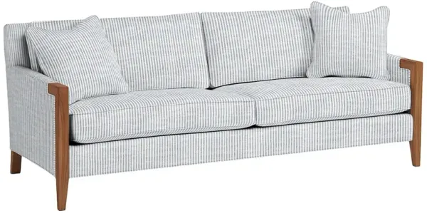 Grenada Outdoor Upholstered Sofa, Inside Out Ticking Stripe