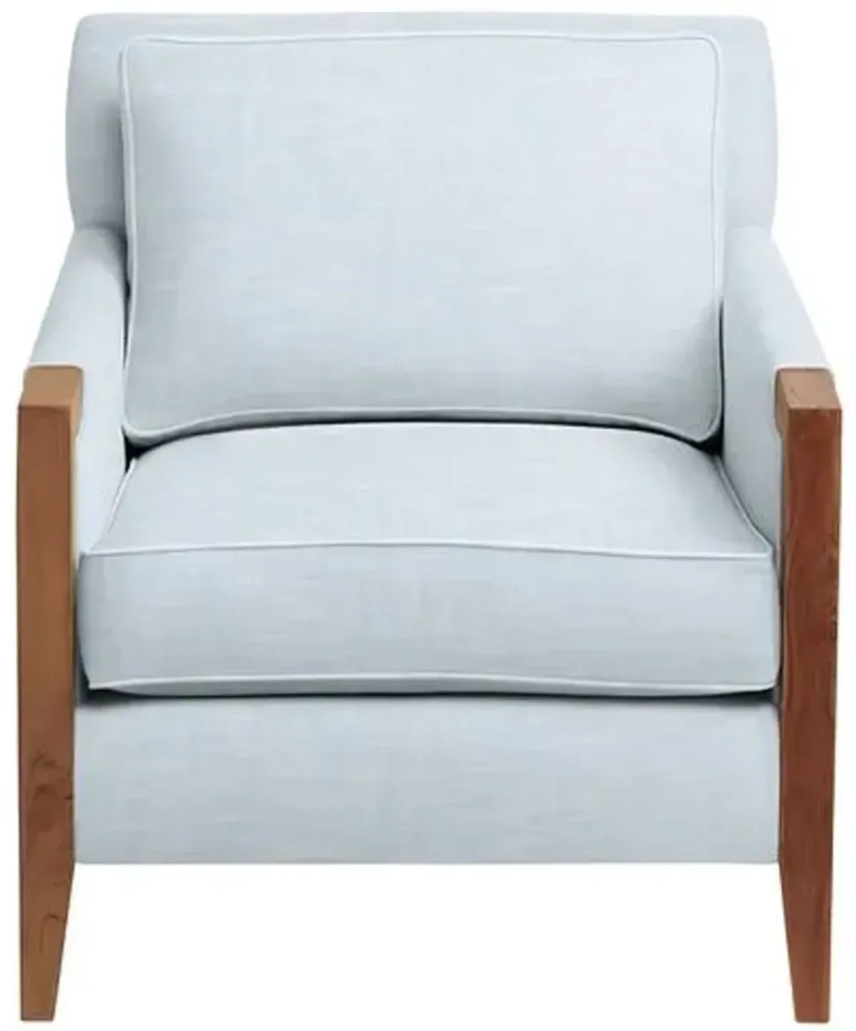 Grenada Outdoor Upholstered Chair - Inside Out Linen - Handcrafted - Blue