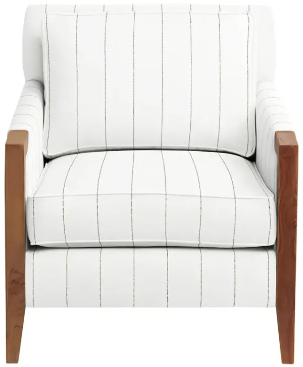 Grenada Outdoor Upholstered Chair, Sunbrella Stripe