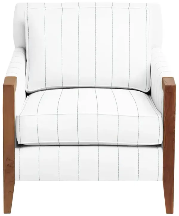 Grenada Outdoor Upholstered Chair, Sunbrella Stripe