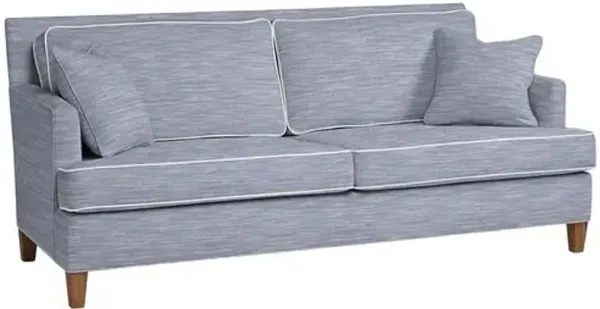 Laguna Outdoor Upholstered Sofa - Inside Out Linen with Contrast Welt - Handcrafted