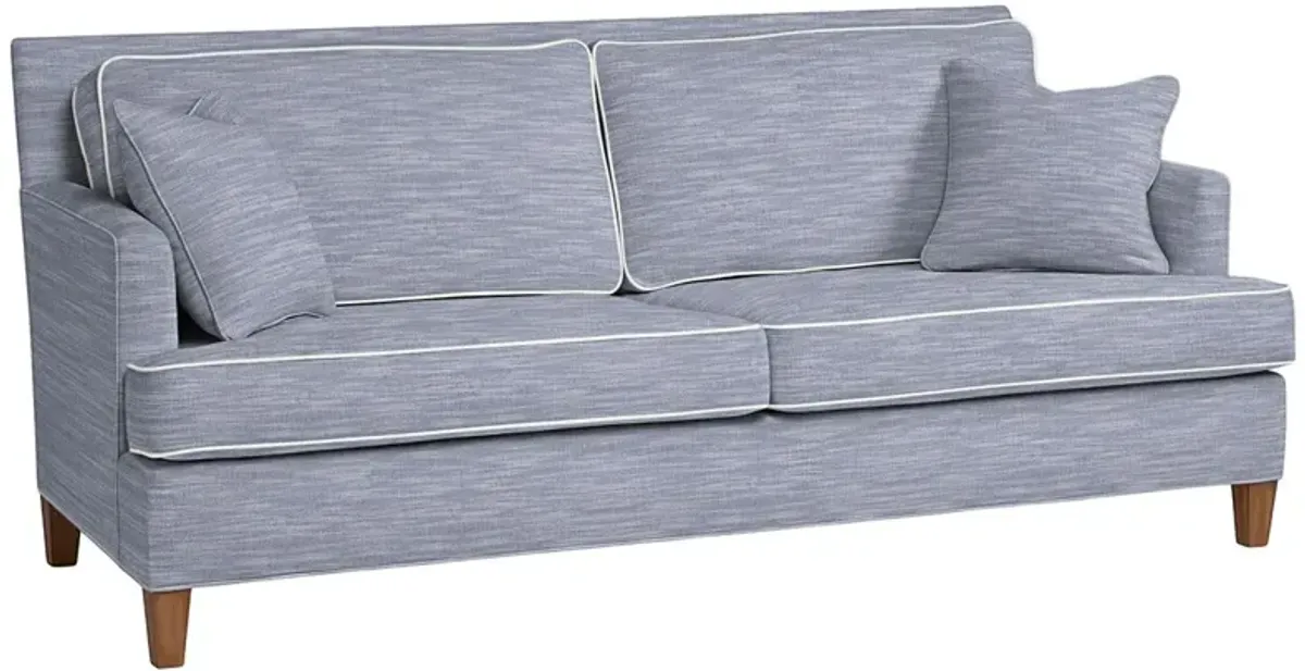 Laguna Outdoor Upholstered Sofa, Inside Out Linen w/ Contrast Welt