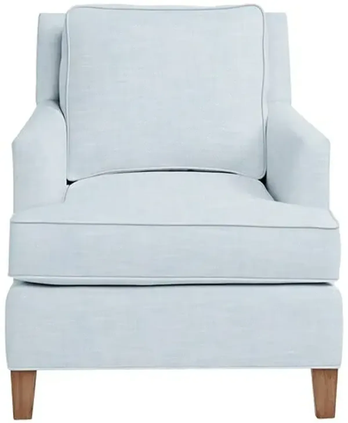 Laguna Outdoor Upholstered Chair - Inside Out Linen - Handcrafted - Blue