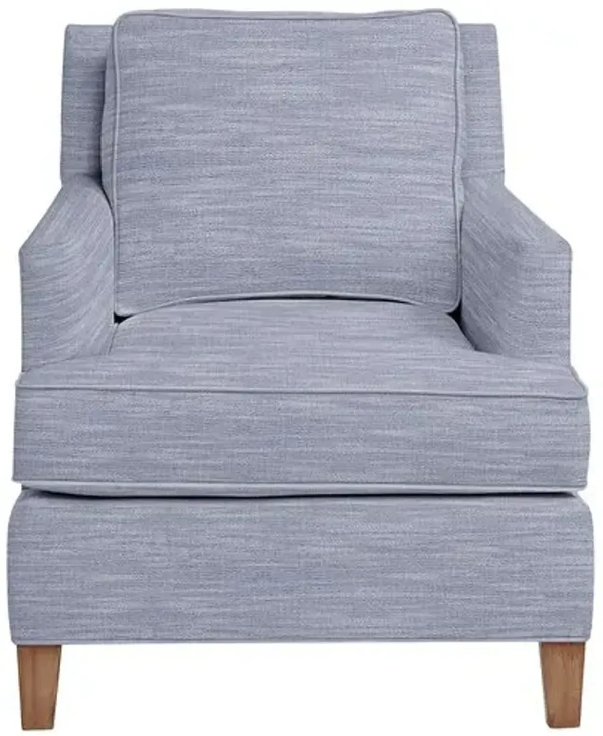 Laguna Outdoor Upholstered Chair - Inside Out Linen - Handcrafted - Blue