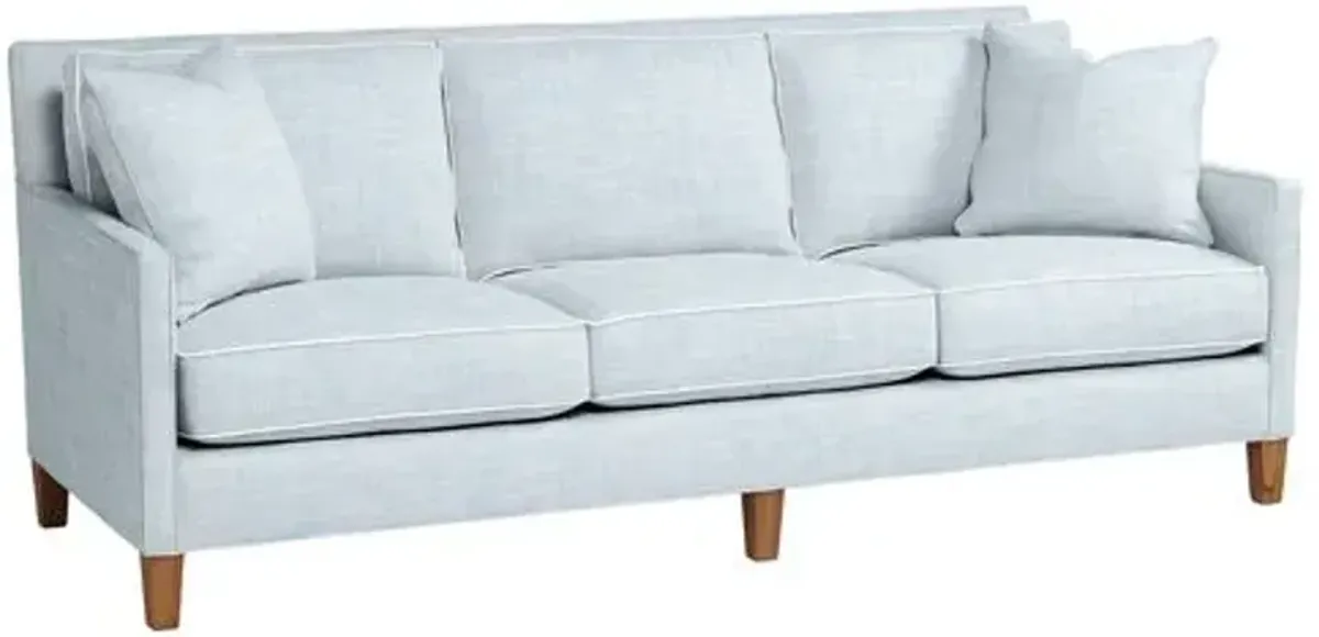 Northport Outdoor Upholstered Sofa - Inside Out Linen with Contrast Welt - Handcrafted